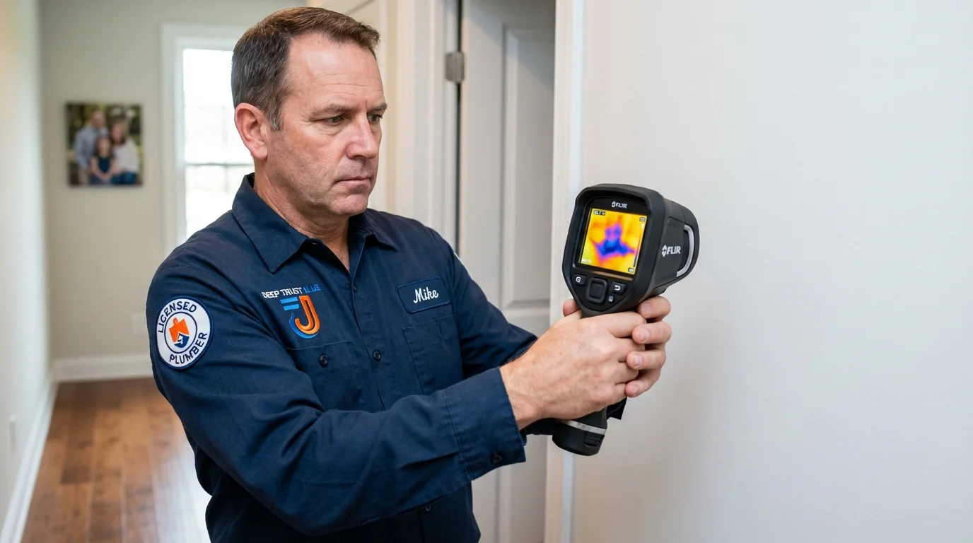 Thermal imaging leak detection by Johns Plumbing LLC in Lenoir